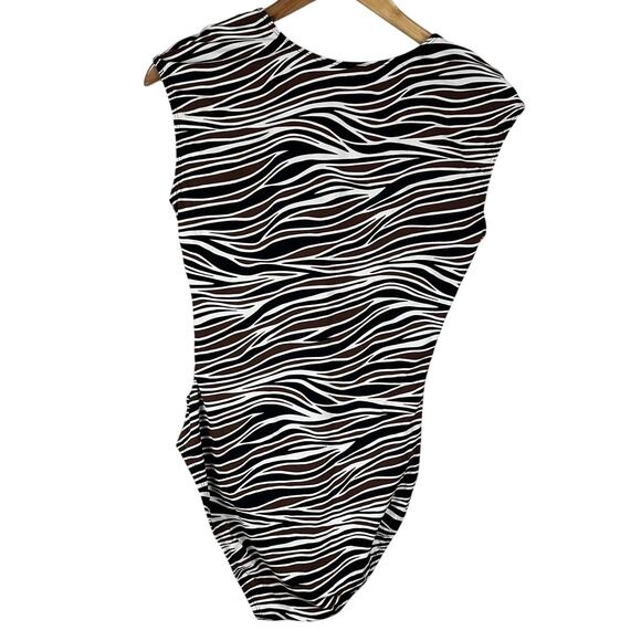 Bleu by Rod Beattie Animal Instinct Cap Sleeve One Piece Swimsuit Size 10 NEW - Picture 3 of 9